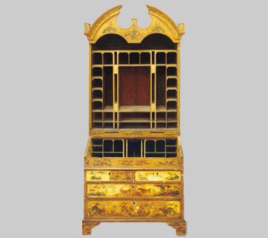 mueble policromado a media limpieza