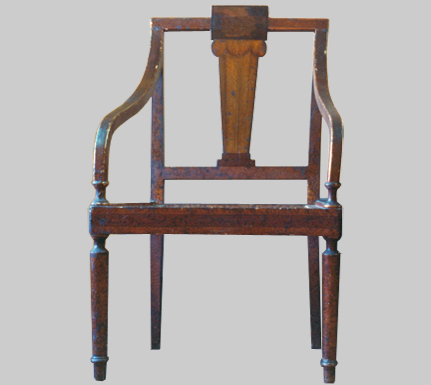 antes de la limpieza de la policromía